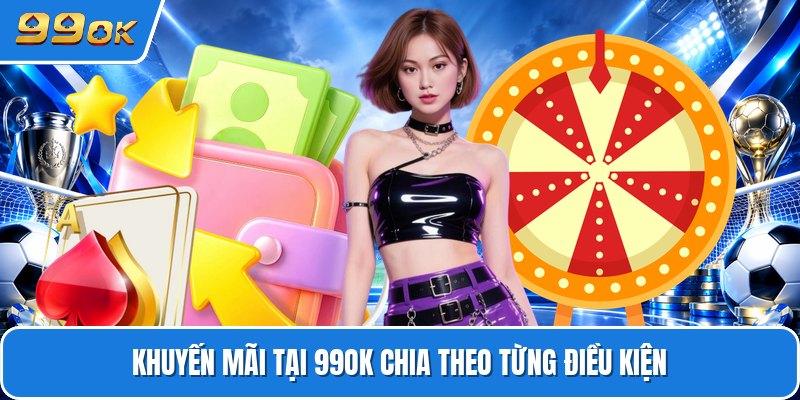 Khuyến mãi tại 99ok chia theo từng điều kiện